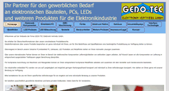 Desktop Screenshot of gedotec.de
